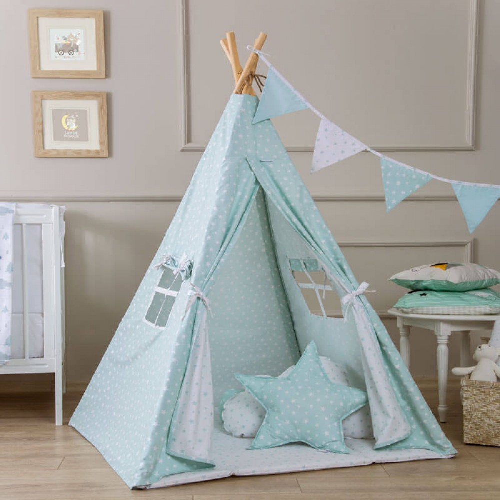 Παιδική Σκηνή Funna Baby Tepee Aqua mint Παιδική Σκηνή Funna Baby Tepee Aqua mint