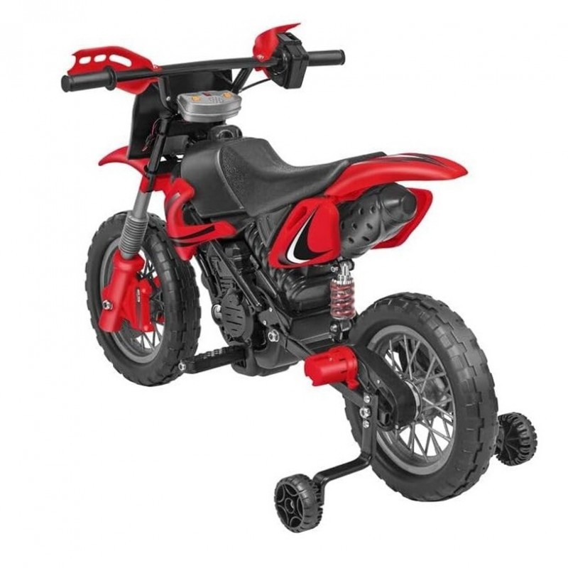 Ηλεκτροκίνητη Μηχανή Globo Moto Cross BT Li-ion 12V Red