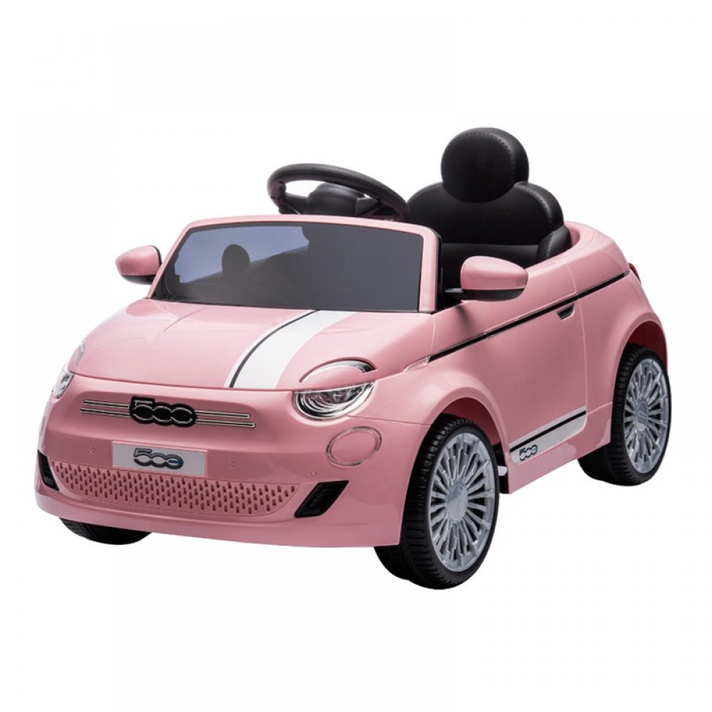 Ηλεκτροκίνητο Αυτοκίνητο Globo Fiat 500E με Τηλεχειριστήριο 12V Pink Ηλεκτροκίνητο Αυτοκίνητο Globo Fiat 500E με Τηλεχειριστήριο 12V Pink
