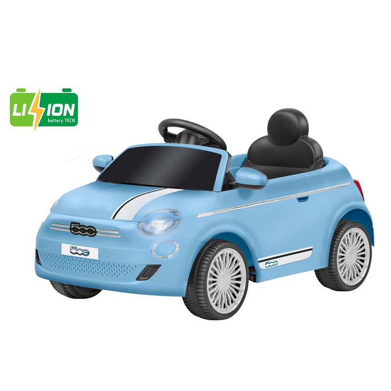 Ηλεκτροκίνητο Αυτοκίνητο Globo Fiat 500E με Τηλεχειριστήριο 12,6V Azzurra