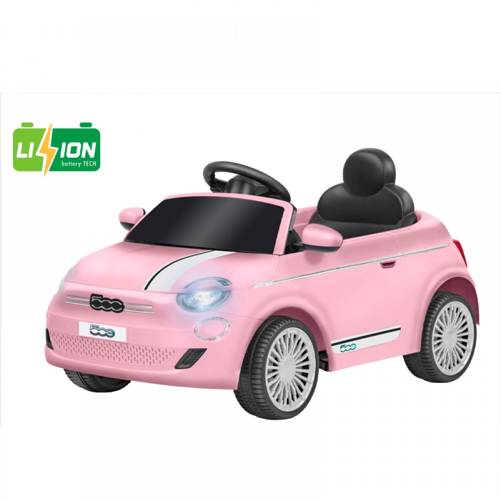 Ηλεκτροκίνητο Αυτοκίνητο Globo Fiat 500E με Τηλεχειριστήριο 12,6V Rosa Ηλεκτροκίνητο Αυτοκίνητο Globo Fiat 500E με Τηλεχειριστήριο 12,6V Rosa