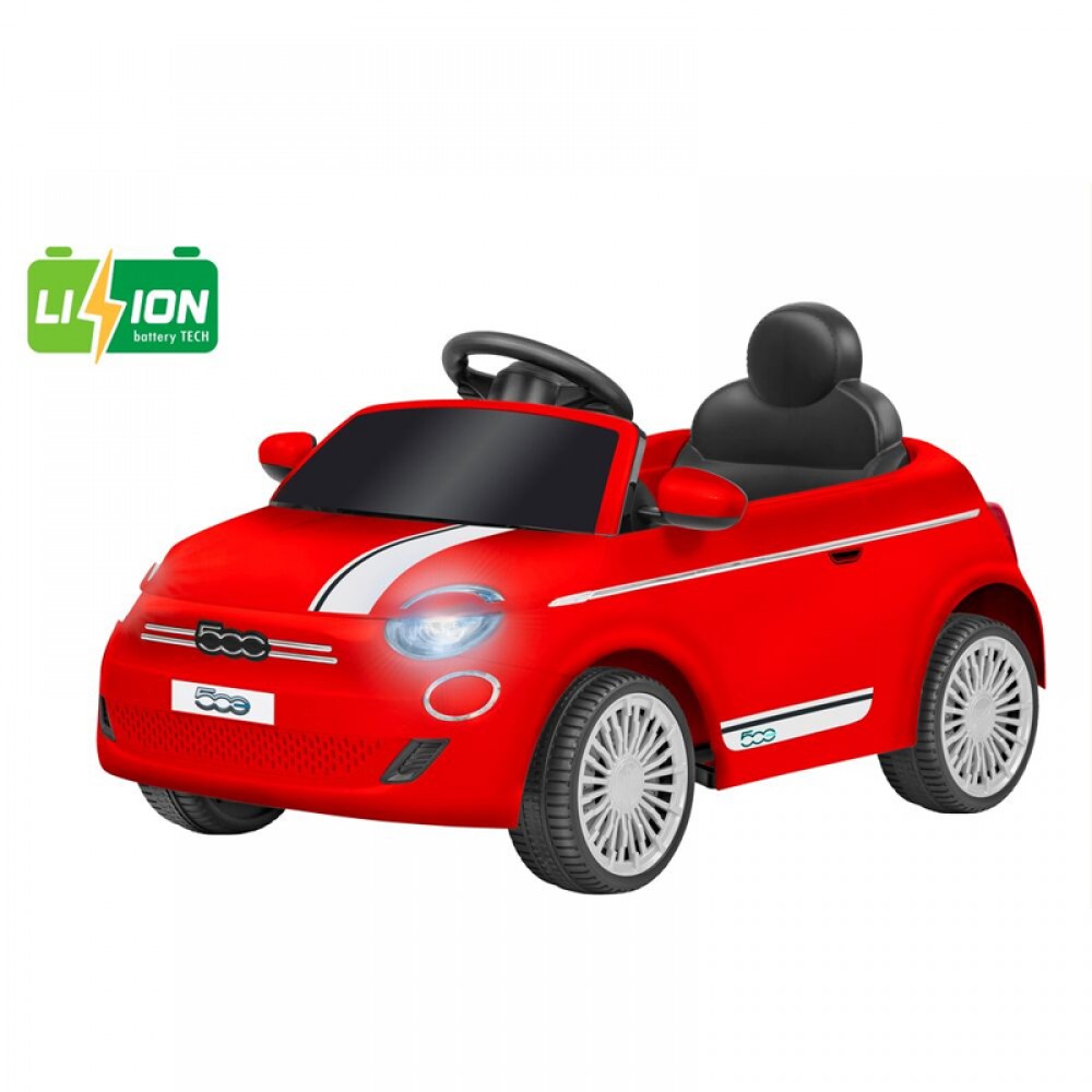 Ηλεκτροκίνητο Αυτοκίνητο Globo Fiat 500E με Τηλεχειριστήριο 12,6V Rossa Ηλεκτροκίνητο Αυτοκίνητο Globo Fiat 500E με Τηλεχειριστήριο 12,6V Rossa