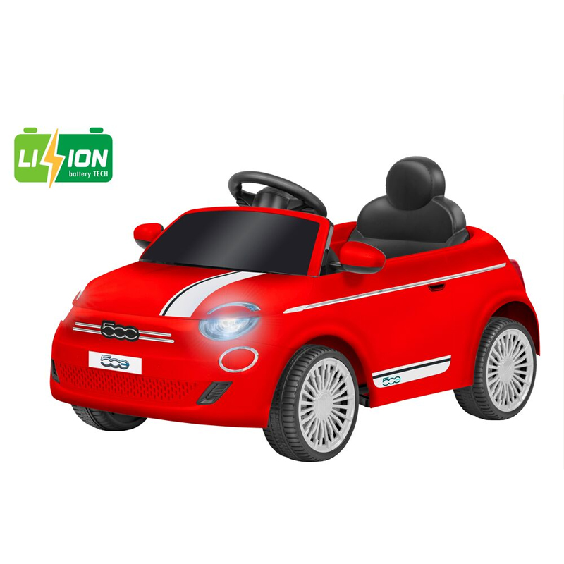Ηλεκτροκίνητο Αυτοκίνητο Globo Fiat 500E με Τηλεχειριστήριο 12,6V Rossa