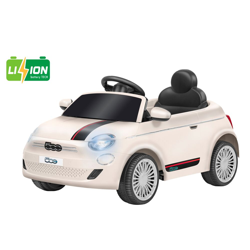 Ηλεκτροκίνητο Αυτοκίνητο Globo Fiat 500E με Τηλεχειριστήριο 12,6V Bianca