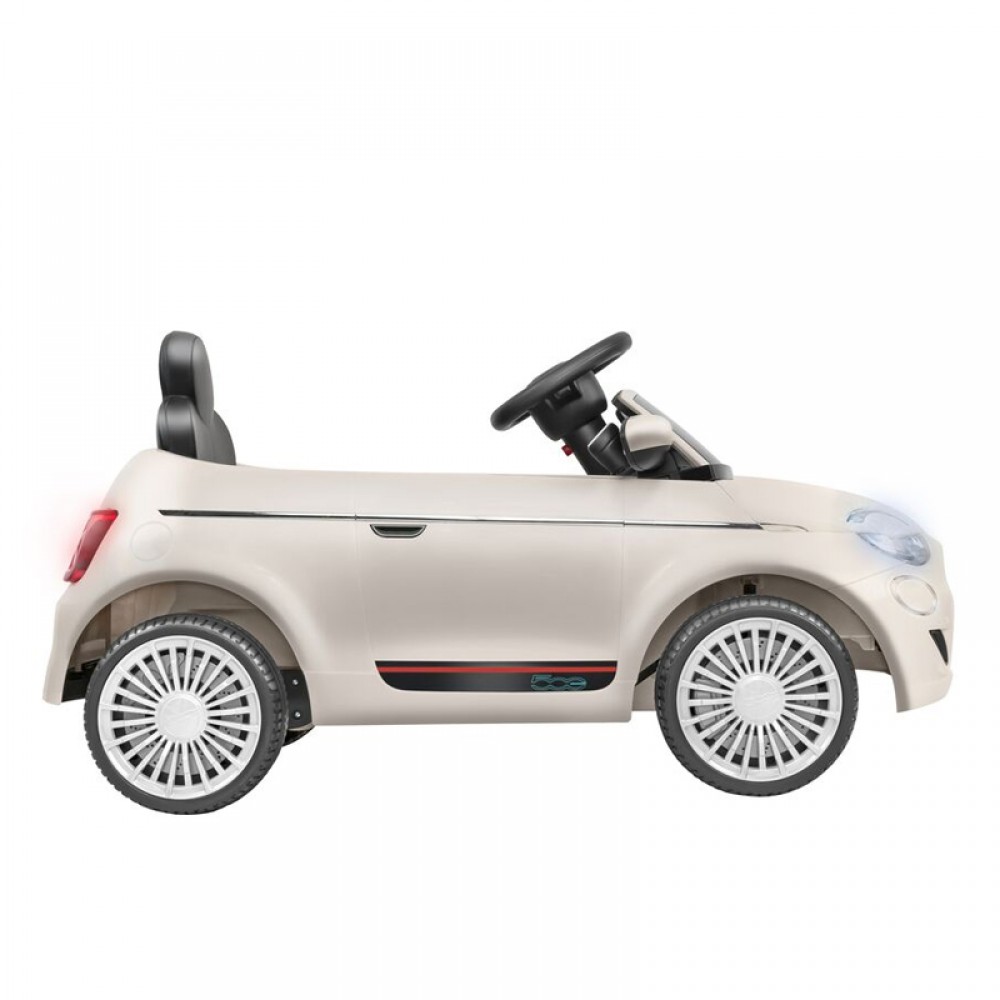 Ηλεκτροκίνητο Αυτοκίνητο Globo Fiat 500E με Τηλεχειριστήριο 12,6V Bianca Ηλεκτροκίνητο Αυτοκίνητο Globo Fiat 500E με Τηλεχειριστήριο 12,6V Bianca