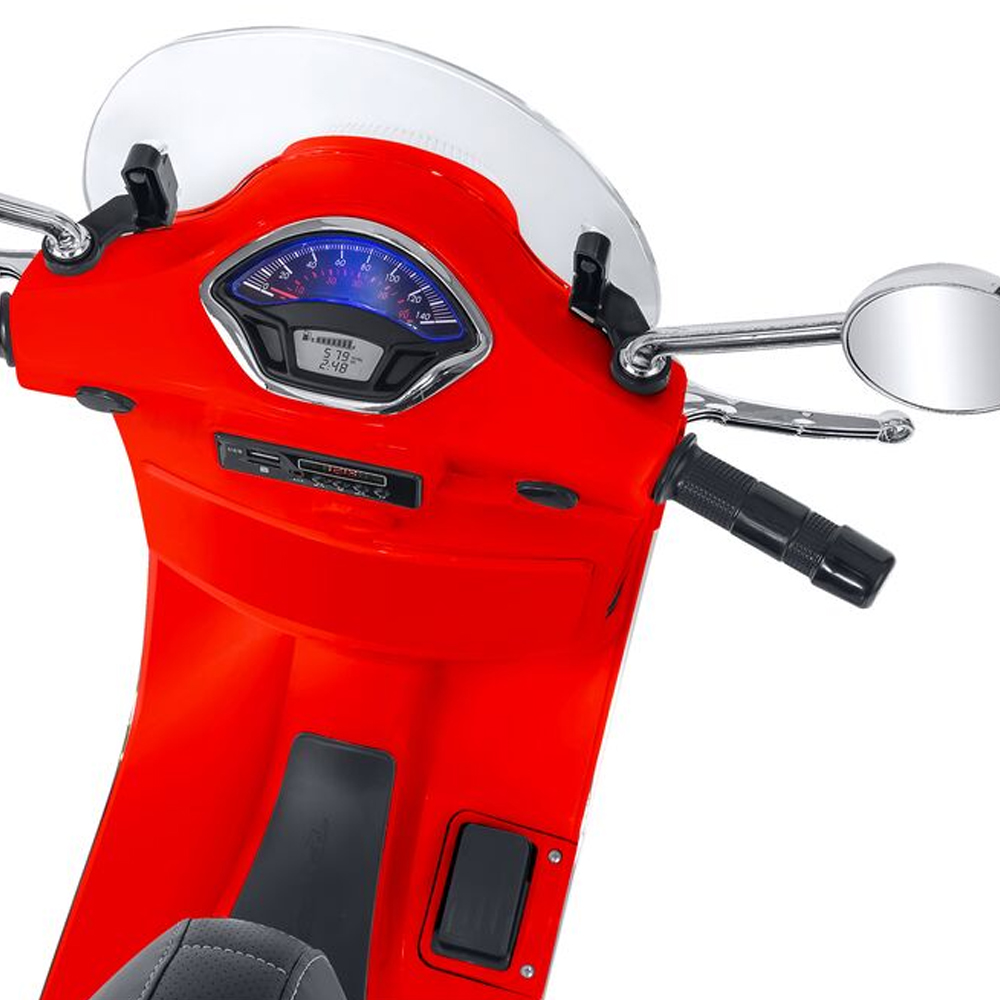 Ηλεκτροκίνητη Μηχανή Globo Vespa GTS Li-Ion 12V Red