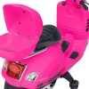 Ηλεκτροκίνητη Μηχανή Globo Vespa GTS Li-Ion 12V Pink