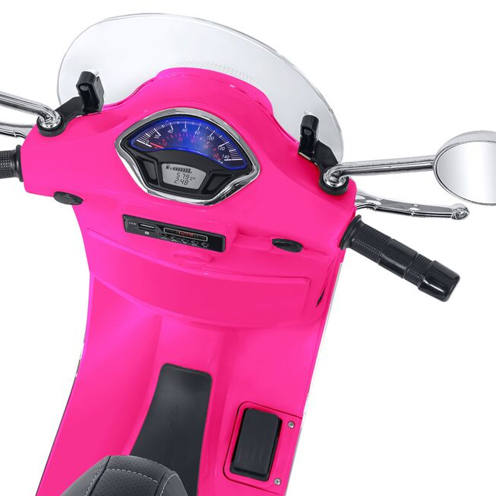 Ηλεκτροκίνητη Μηχανή Globo Vespa GTS Li-Ion 12V Pink