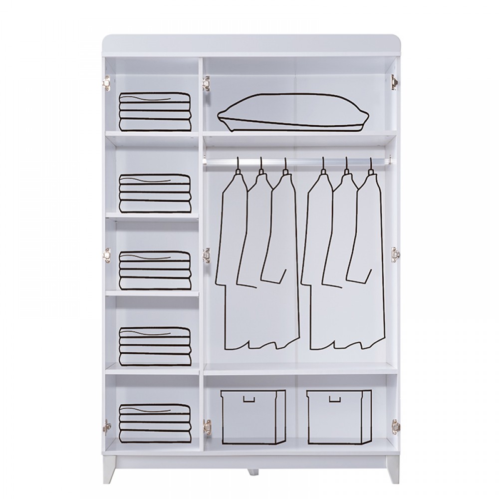 Ντουλάπα Gumus Bebe Berlin White