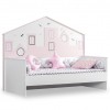 Κρεβάτι μετατρεπόμενο σε προεφηβικό Gumus Bebe City Twin Pink/White