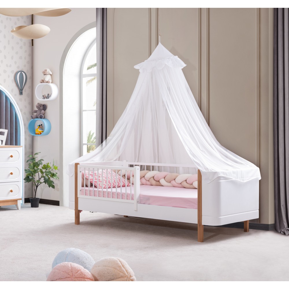 Κρεβάτι μετατρεπόμενο σε προεφηβικό Gumus Bebe Perla Oak/White