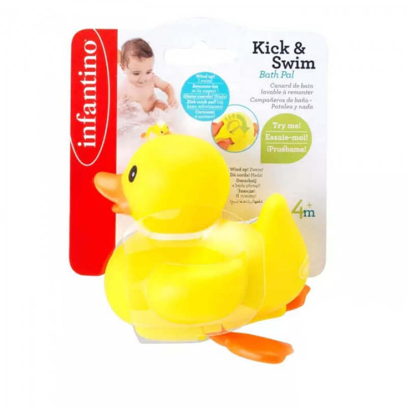 Παιχνίδι Μπάνιου Infantino Kick & Swim Bath Pal Duck