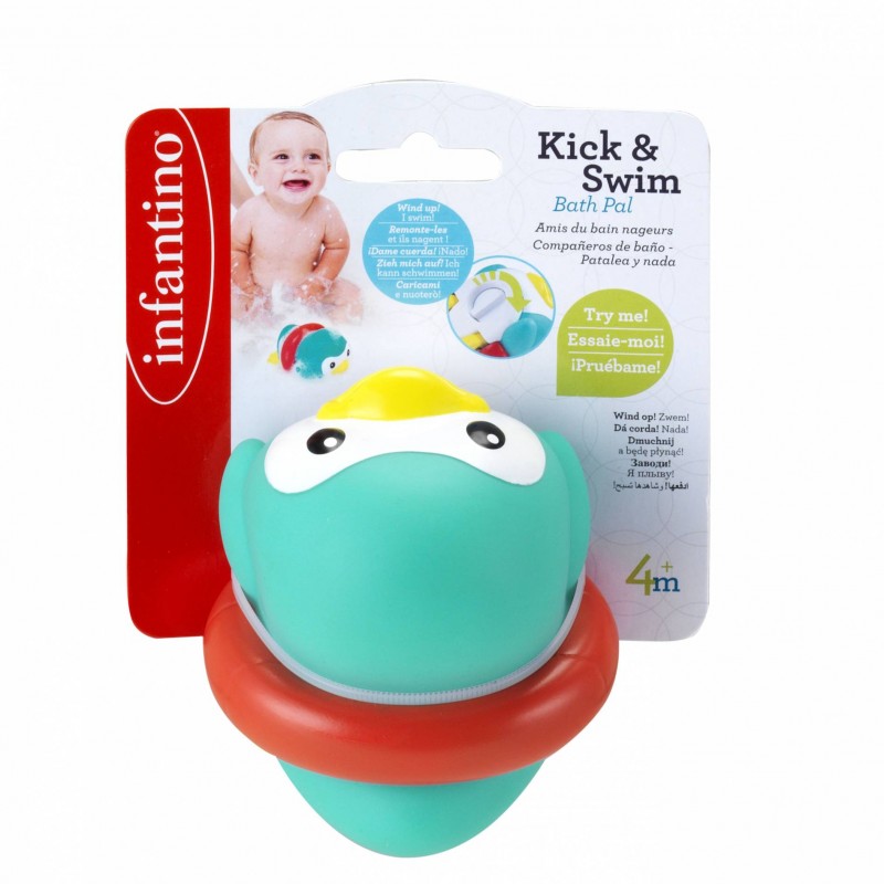 Παιχνίδι Μπάνιου Infantino Kick & Swim Bath Pal Penguin