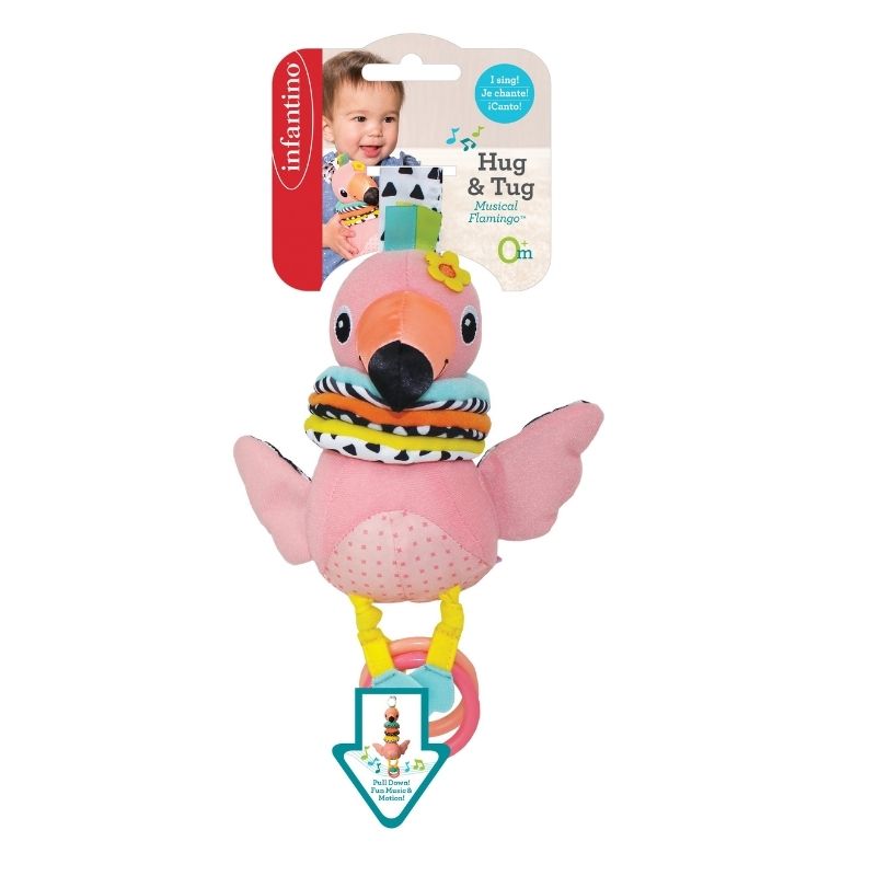 Κρεμαστό Παιχνίδι Infantino Hug & Tug Musical Flamingo