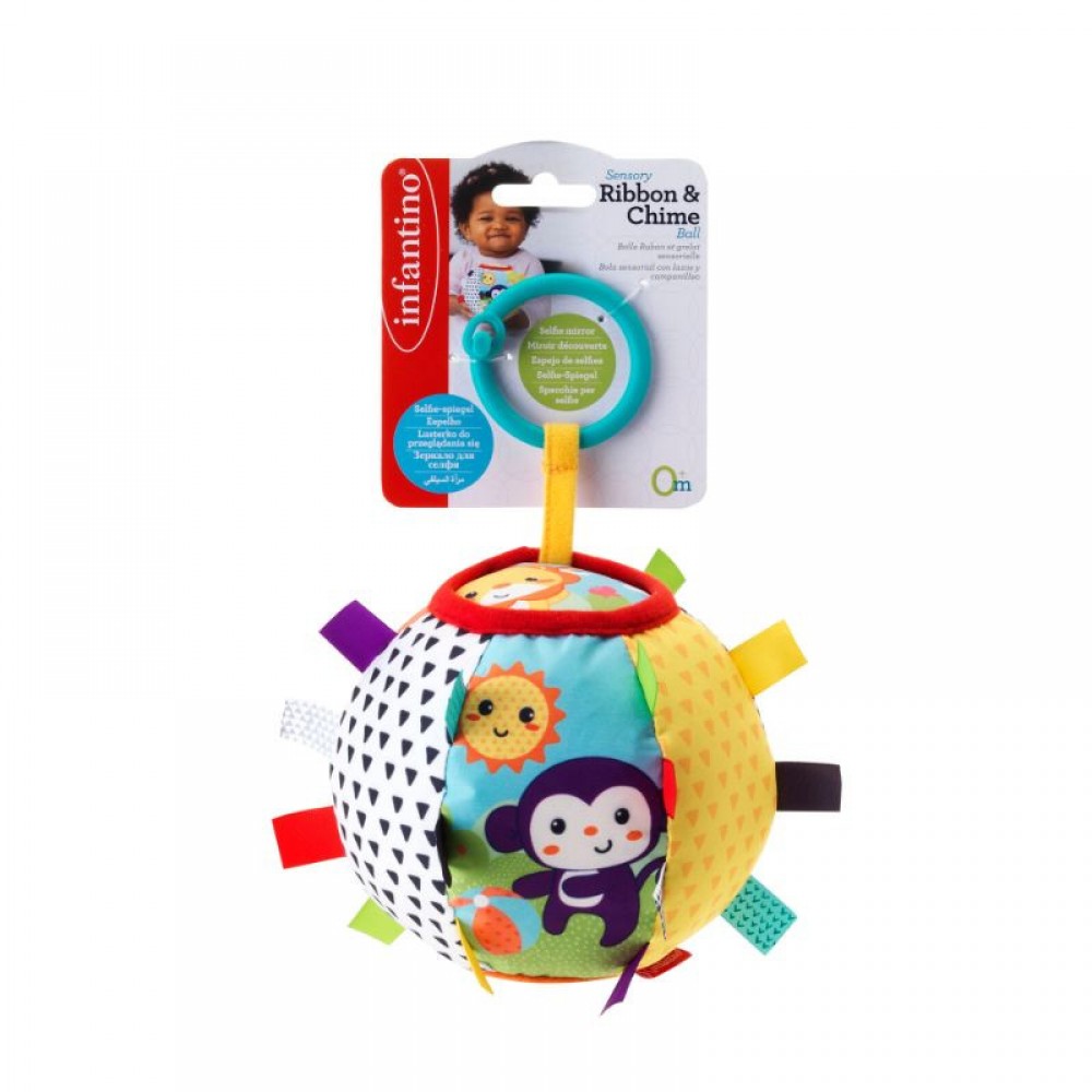 Παιχνίδι Δραστηριοτήτων Infantino Sensory Ribbon &amp; Chime Ball