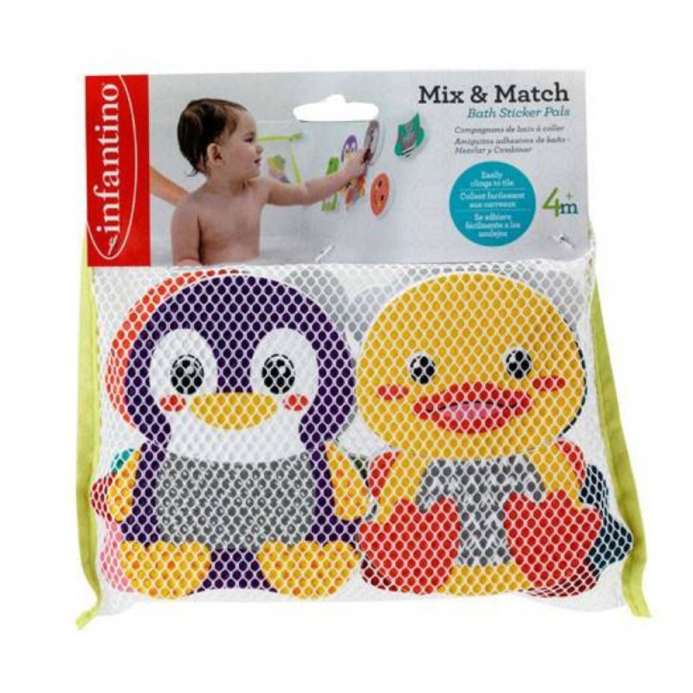 Παιχνίδι Μπάνιου Infantino Mix &amp; Match Bath Sticker Pals