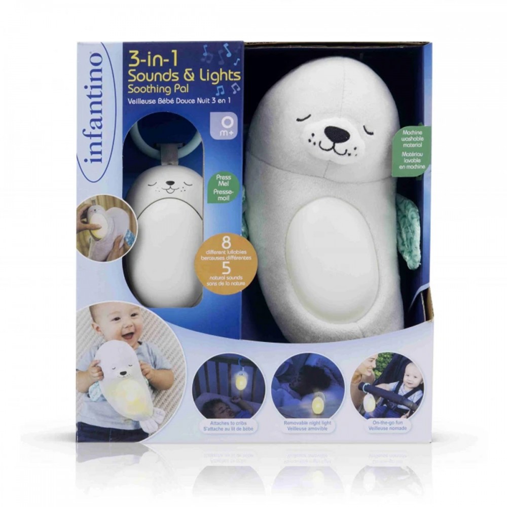 Προτζέκτορας/Φωτιστικό Infantino Musical Soother & Night Light