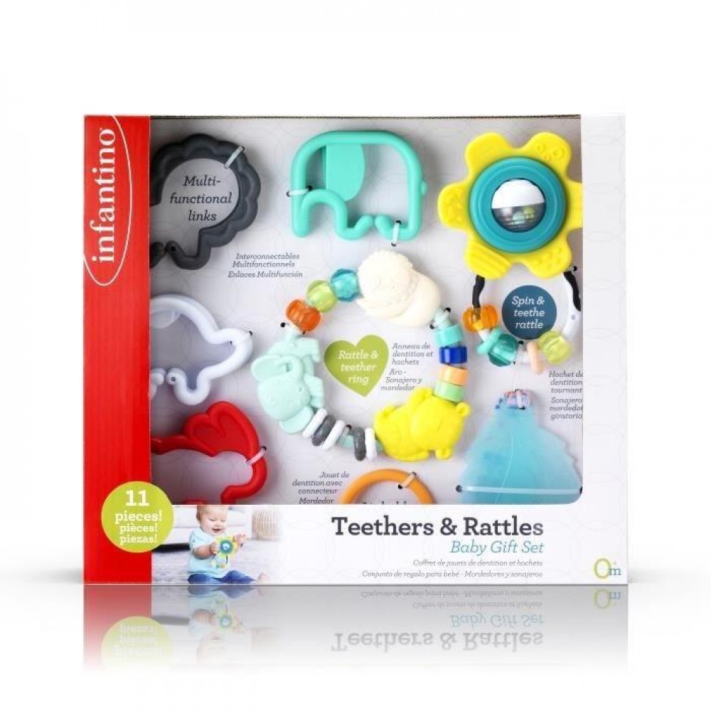 Παιχνίδι Δραστηριοτήτων Infantino Teether &amp; Rattles Baby Gift Set