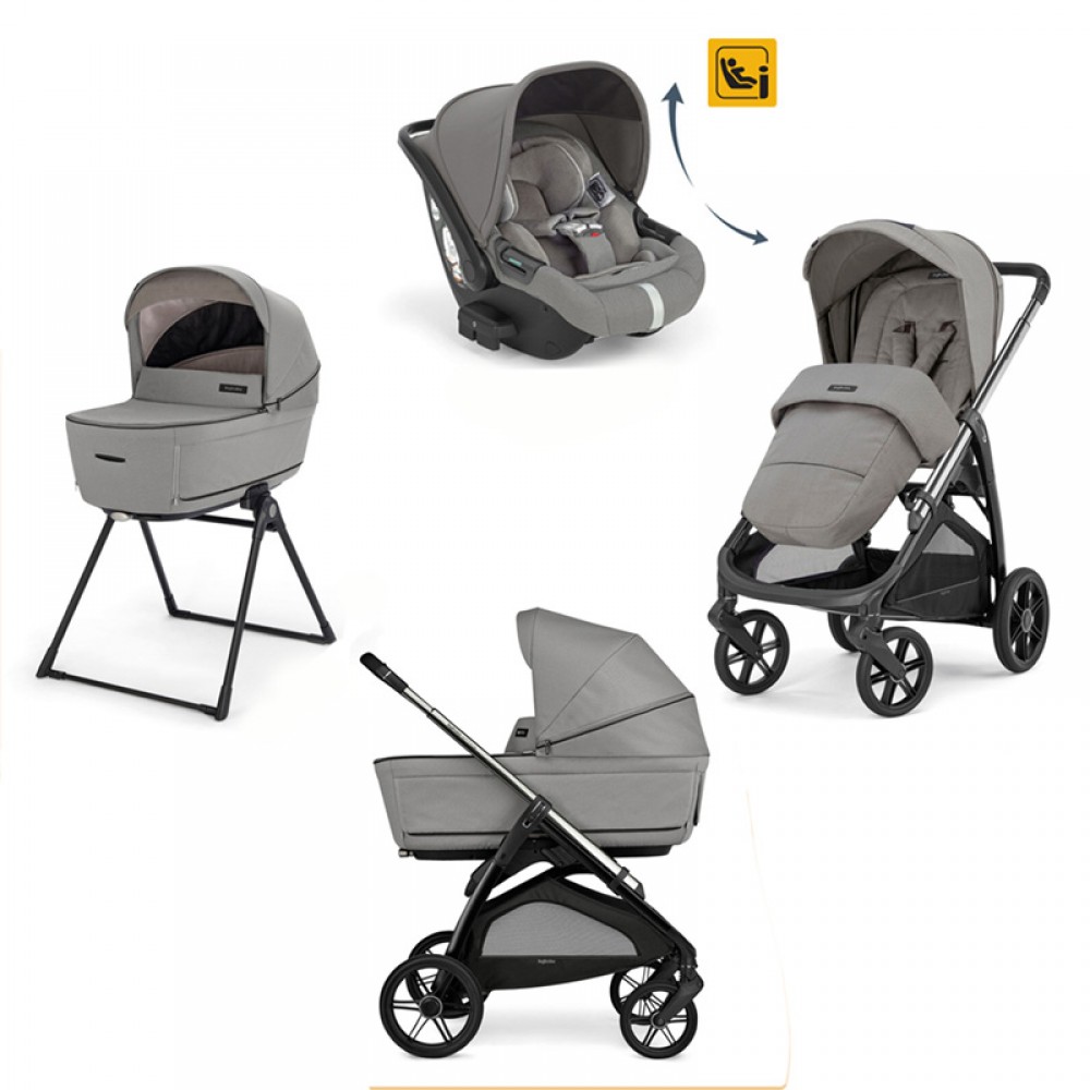 Πολυκαρότσι Inglesina Aptica Quattro Platinum Grey / Litio Black / DRW Πολυκαρότσι Inglesina Aptica Quattro Platinum Grey / Litio Black / DRW
