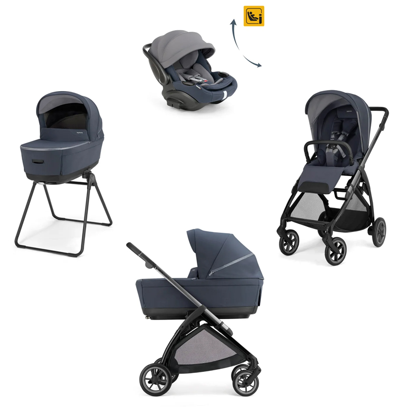 Πολυκαρότσι Inglesina Electa Quattro Rooftop Blue / Iron Black / DRW-RC Evo (2026)