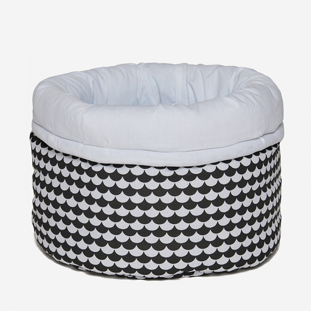 Καλαθάκι Αποθήκευσης Μεγάλο Ήρα Black &amp; White