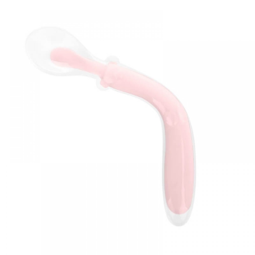 Εκπαιδευτικό Κουτάλι Σιλικόνης Kikka boo Flexible Pink