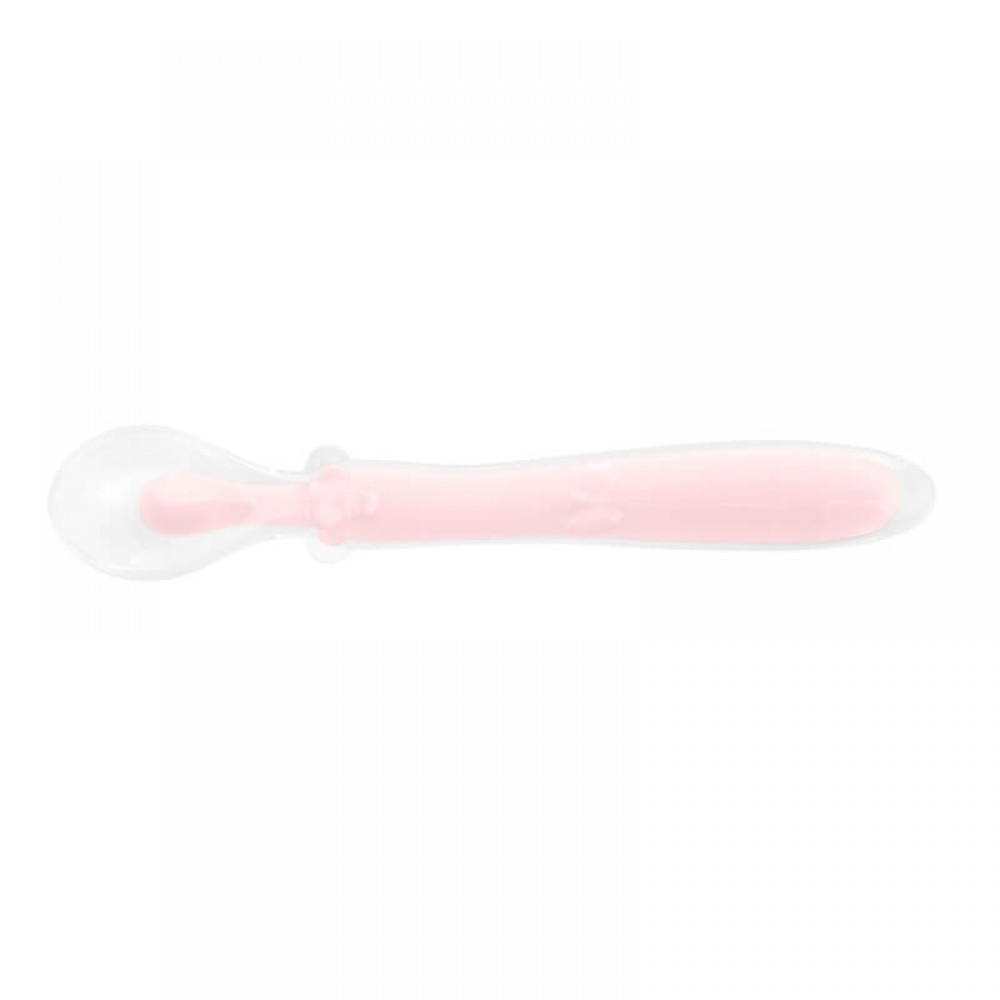 Εκπαιδευτικό Κουτάλι Σιλικόνης Kikka boo Flexible Pink