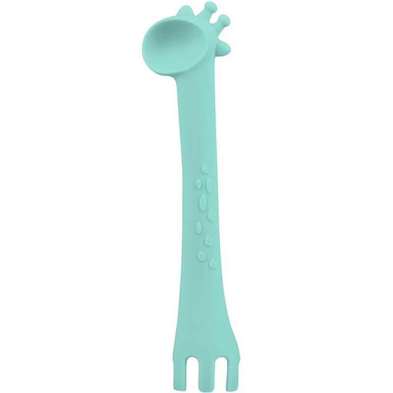 Κουτάλι Σιλικόνης Kikka boo Giraffe Mint