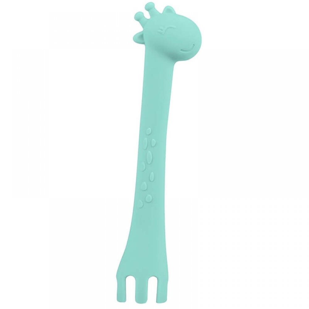 Κουτάλι Σιλικόνης Kikka boo Giraffe Mint