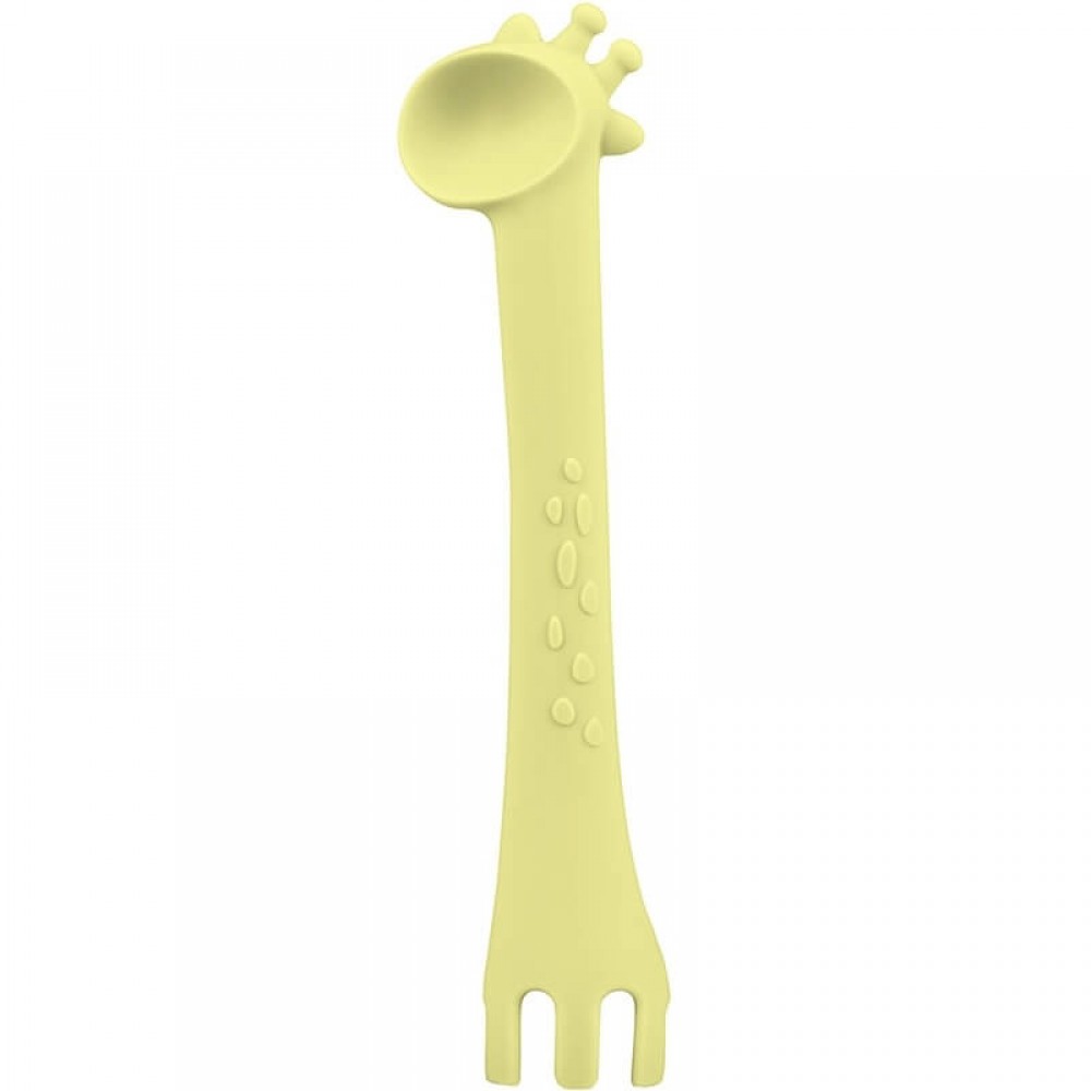Κουτάλι Σιλικόνης Kikka boo Giraffe Yellow