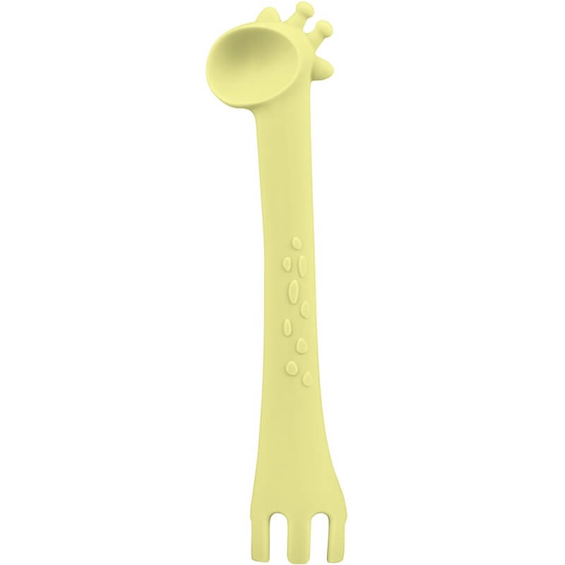 Κουτάλι Σιλικόνης Kikka boo Giraffe Yellow