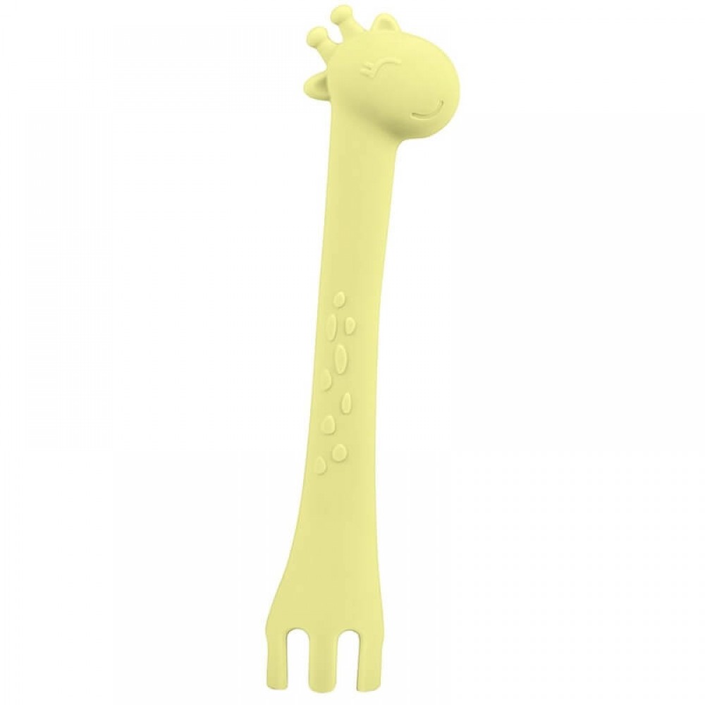 Κουτάλι Σιλικόνης Kikka boo Giraffe Yellow