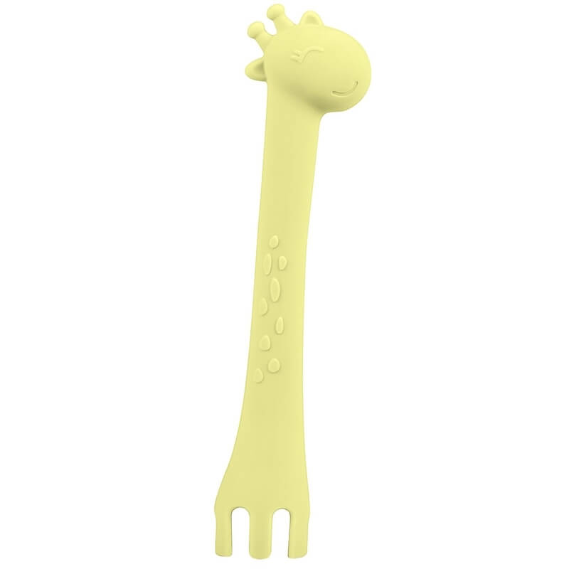 Κουτάλι Σιλικόνης Kikka boo Giraffe Yellow