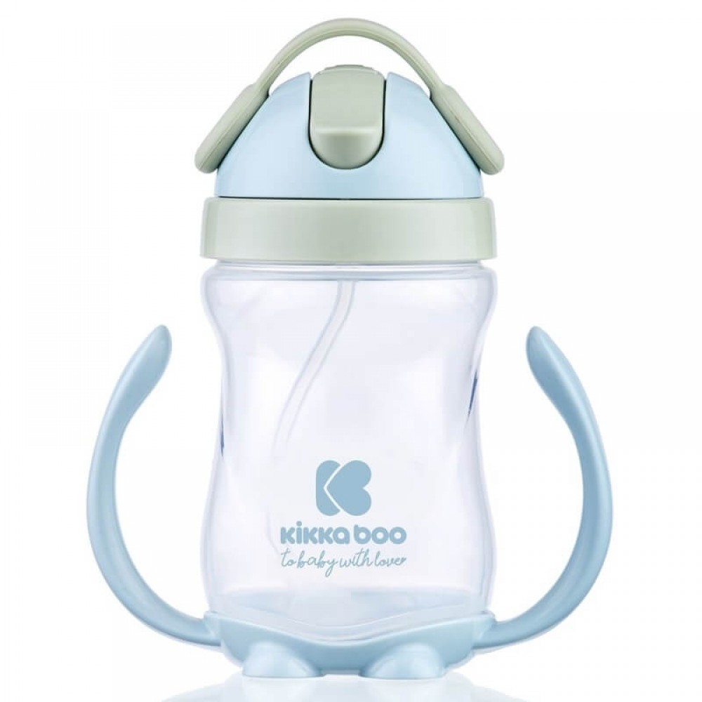 Κύπελλο με Καλαμάκι Kikka boo Sippy Cup Blue 300ml