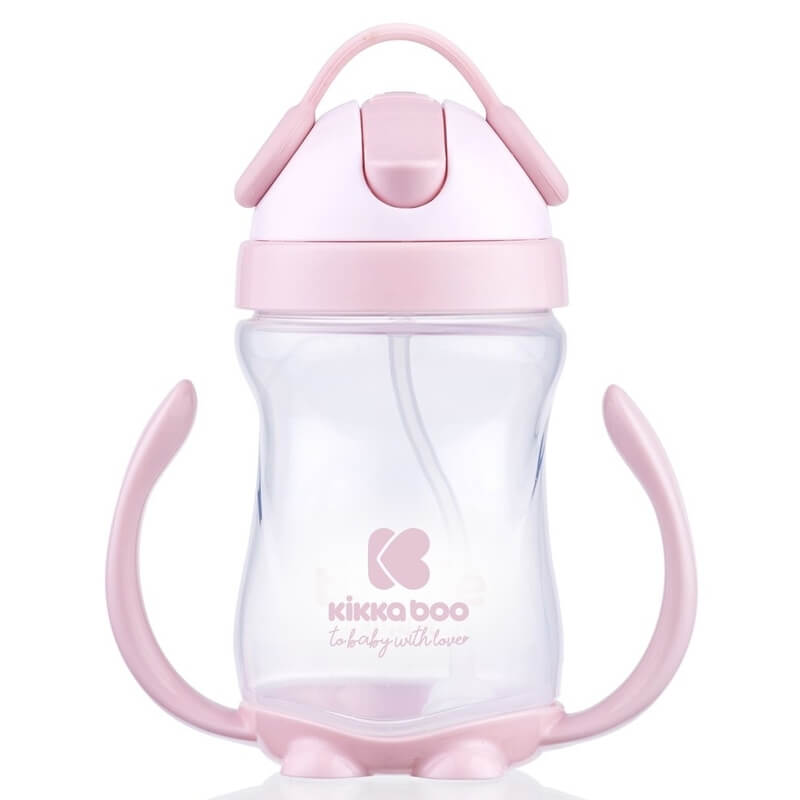 Κύπελλο με Καλαμάκι Kikka boo Sippy Cup Pink 300ml