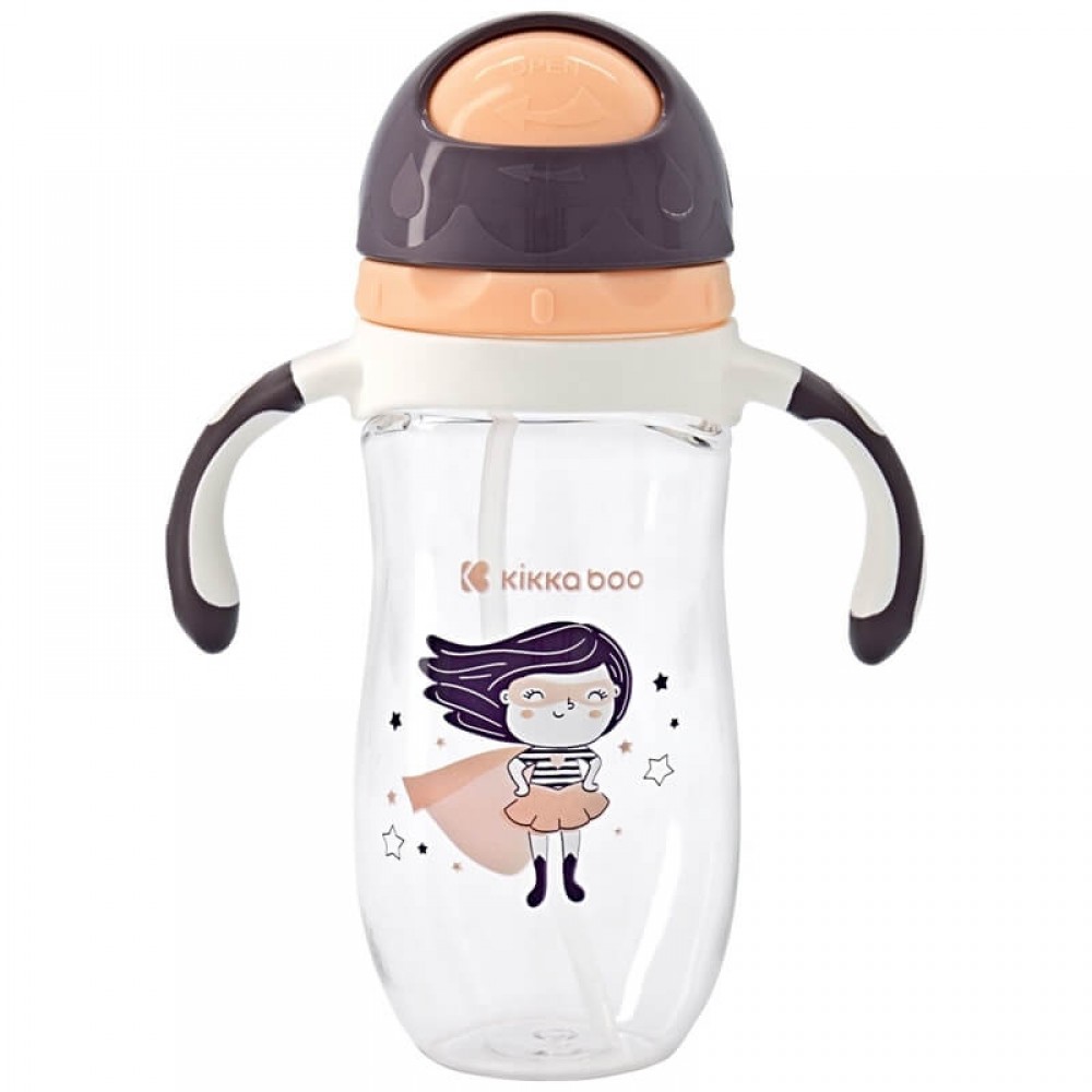 Κύπελλο με Καλαμάκι Kikka boo Tritan Sippy Cup Supergirl 300ml