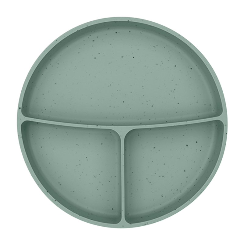 Πιάτο Σιλικόνης με Διαχωριστικά & Βεντούζα Kikka Boo Platinum Sage