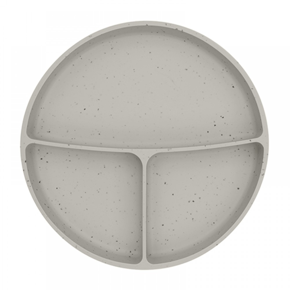 Πιάτο Σιλικόνης με Διαχωριστικά & Βεντούζα Kikka Boo Platinum Sand