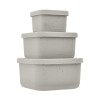 Σετ Δοχείων Αποθήκευσης Kikka Boo Platinum Silicone Sand Σετ Δοχείων Αποθήκευσης Kikka Boo Platinum Silicone Sand