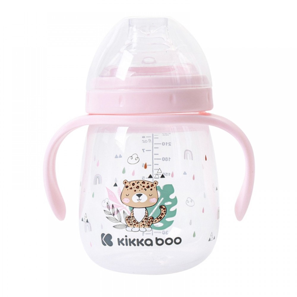 Κύπελλο με Στόμιο Σιλικόνης Kikka boo Savanna Pink 240ml