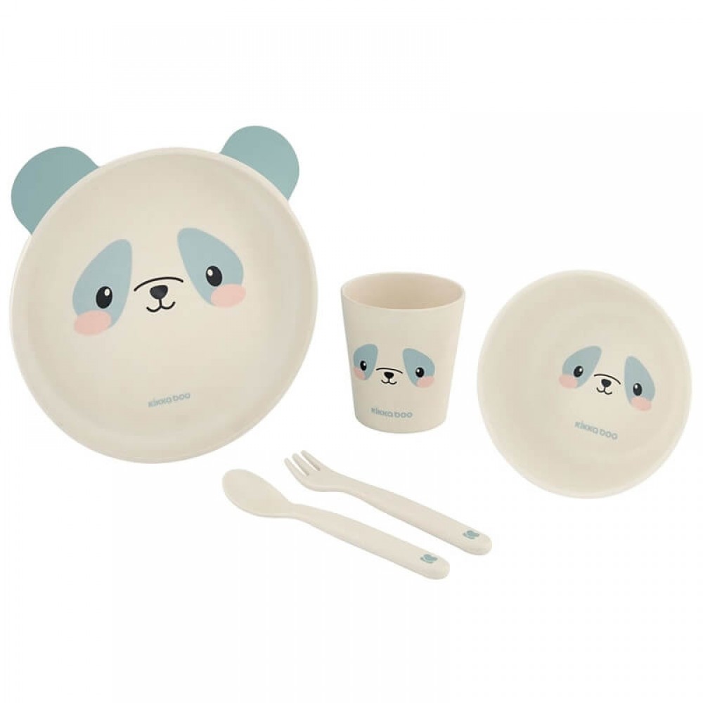 Σετ Φαγητού Kikka boo Bamboo Panda Blue (5τεμ.) Σετ Φαγητού Kikka boo Bamboo Panda Blue (5τεμ.)