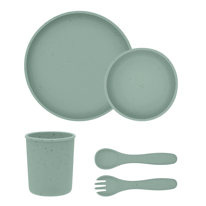 Σετ Φαγητού Kikka boo Platinum Silicone Sage (5τεμ.)