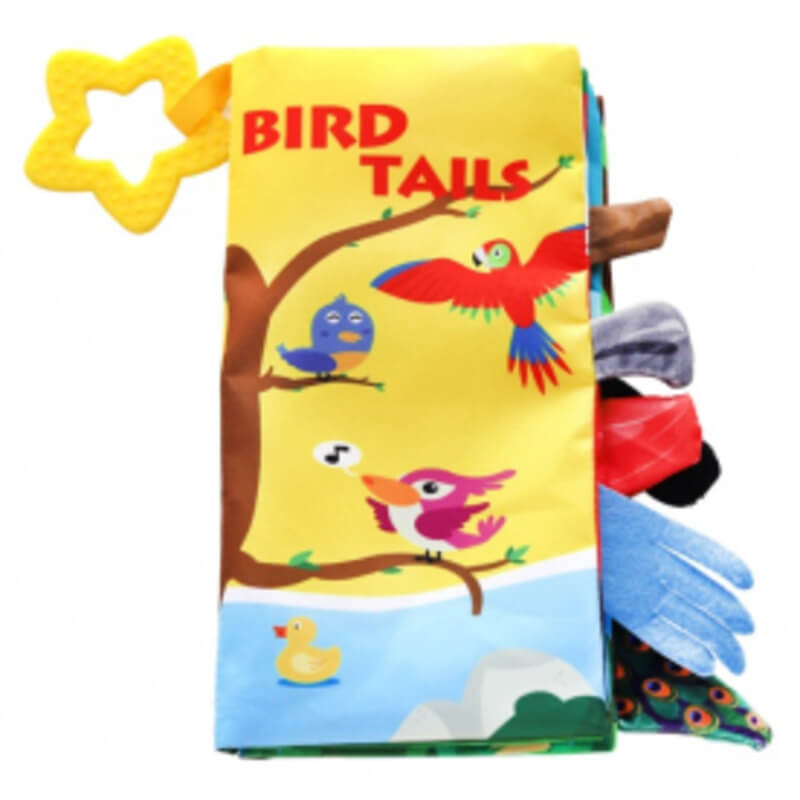 Εκπαιδευτικό Μαλακό Βιβλίο Δραστηριοτήτων με Μασητικό Kikka boo Bird Tails