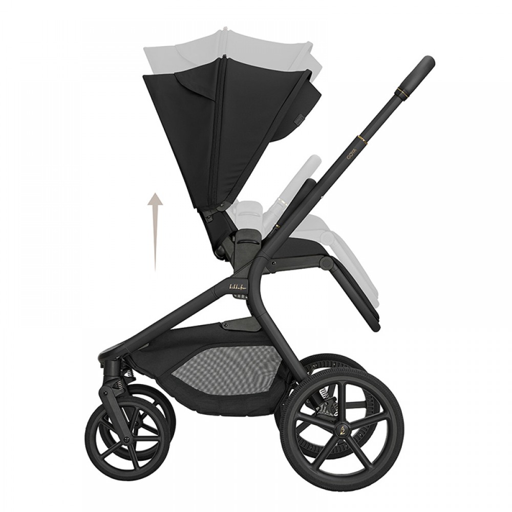 Καρότσι Kikka boo 2in1 Goya Platinum Noir