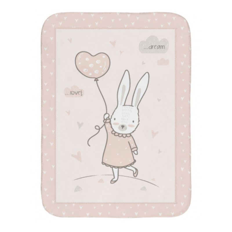 Μαλακή κουβέρτα Kikka boo 80/110 Rabbits in Love