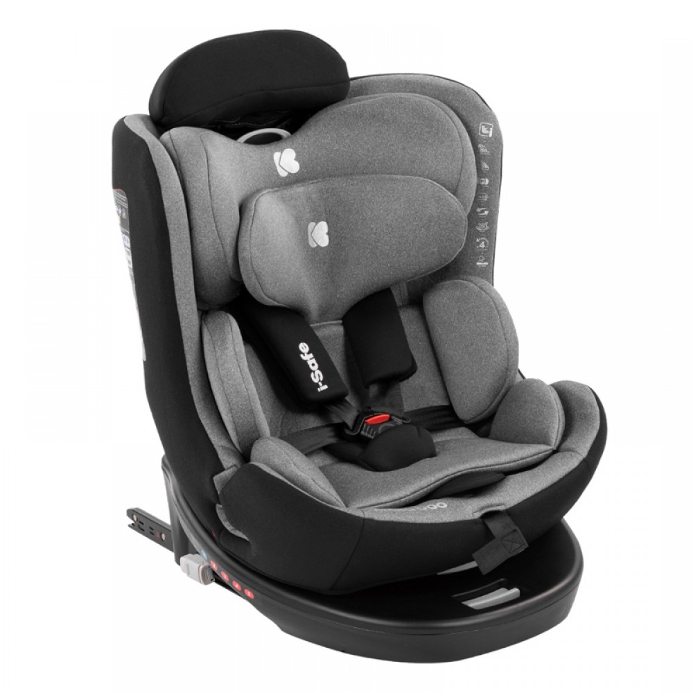 Κάθισμα Αυτοκινήτου Kikka boo i-Safe i-SIZE 40-150cm Light Grey