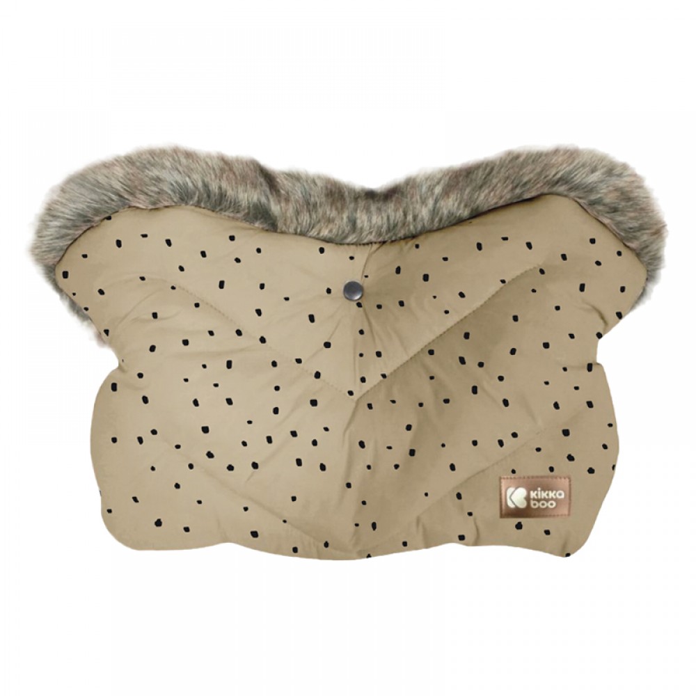Γάντια Καροτσιού Kikka boo Luxury Fur Dots Beige