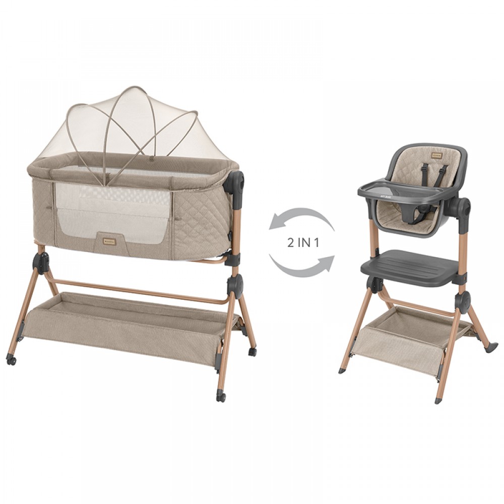 Λίκνο Kikka Boo 2in1 Sleat Me Grey