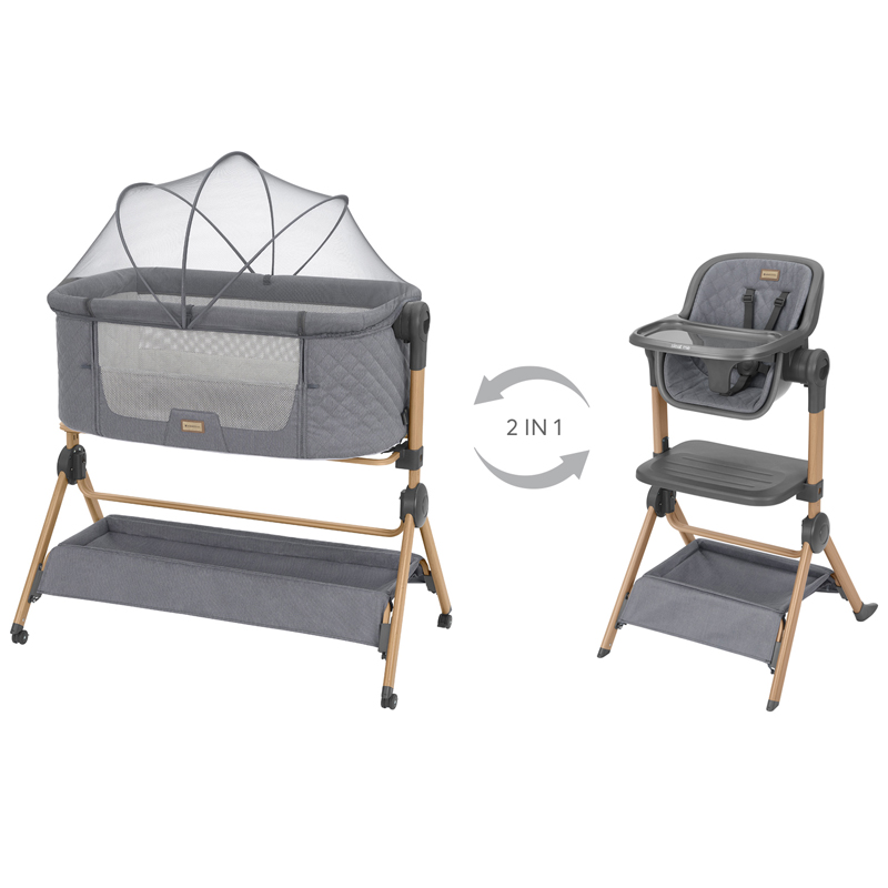 Λίκνο Kikka Boo 2in1 Sleat Me Grey
