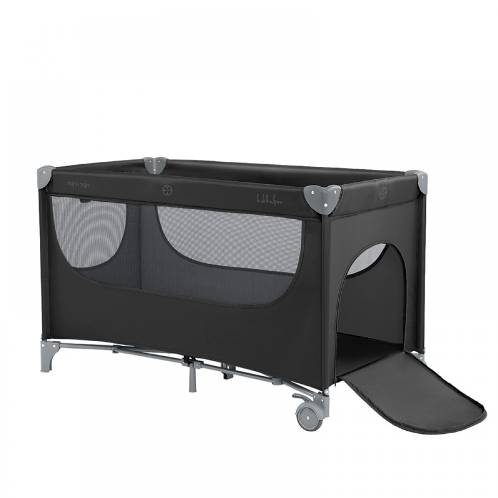 Παρκοκρέβατο Kikka boo 2 layers Nighty Night Black